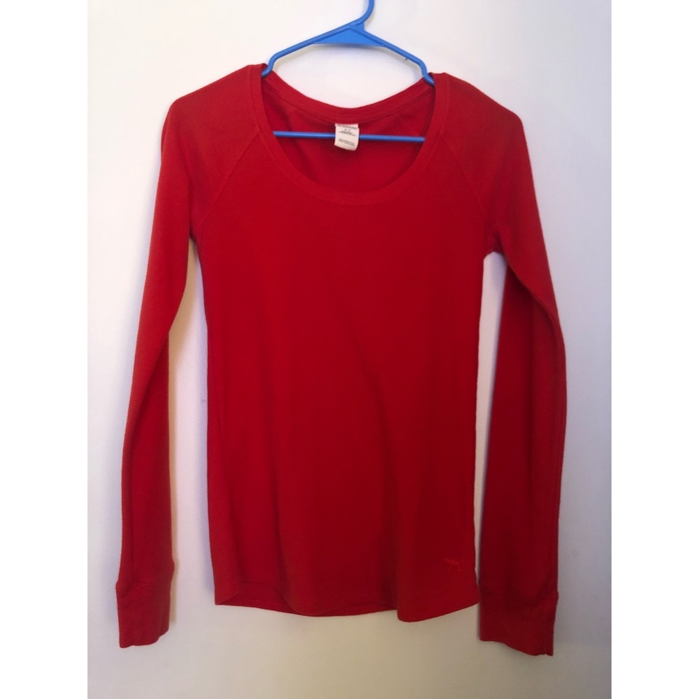 VS pink red long sleeve thermal